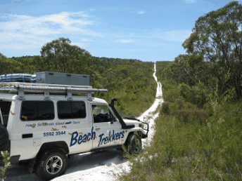 Beach trekkers North Stradbroke Island - Accommodation Mt Buller