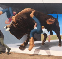 Big Bull Mural - Accommodation Mt Buller