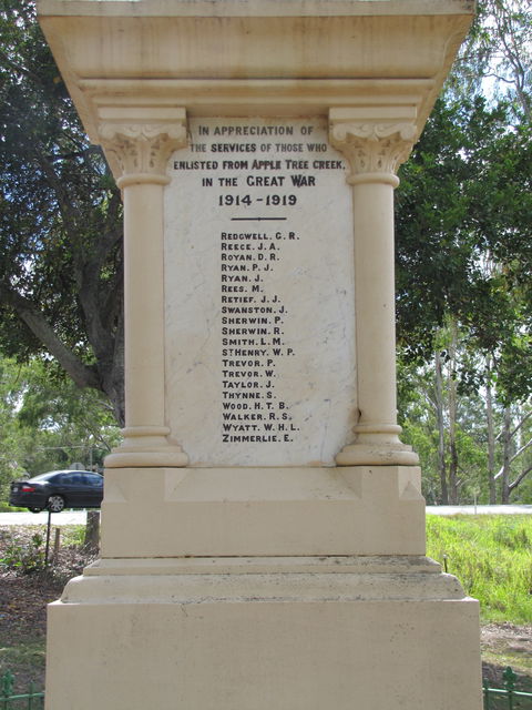 Apple Tree Creek War Memorial - Accommodation Mt Buller 1