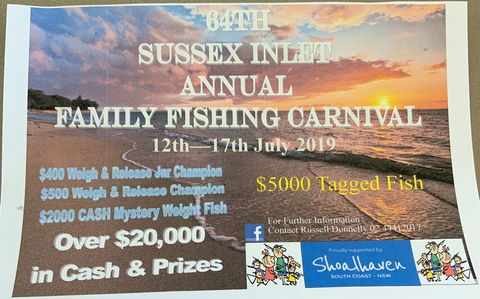 The Sussex Inlet Annual Family Fishing Carnival - Accommodation Mt Buller 0